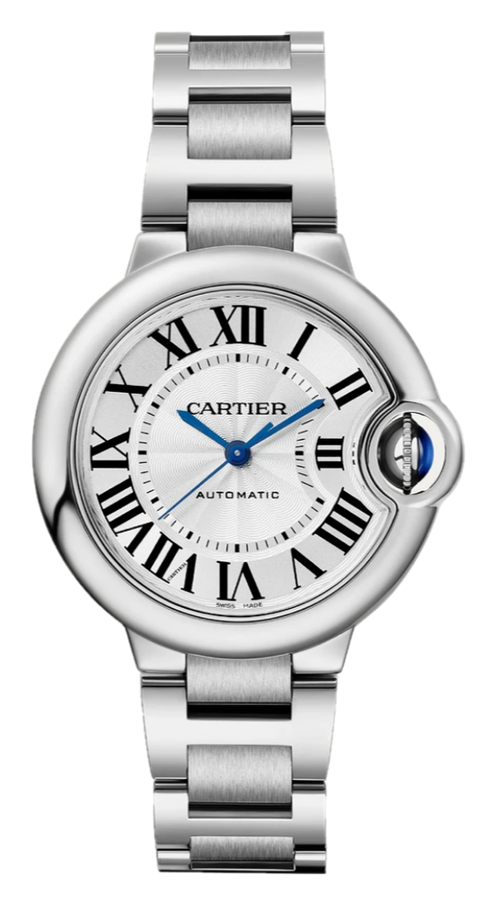 Cartier Ballon Bleu De Cartier Silver Dial Silver Steel Strap Watch for Women - WSBB0044