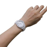 Chanel J12 Diamonds Mother of Pearl White Dial White Steel Strap Watch for Women - J12 H5704