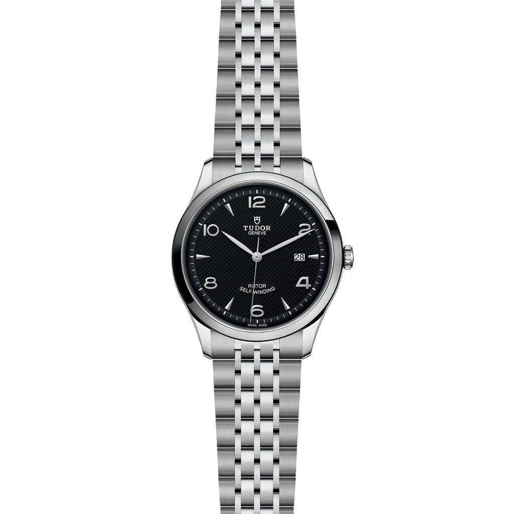 Tudor 1926 Automatic Black Dial Silver Steel Strap Watch for Men - M91650-0002