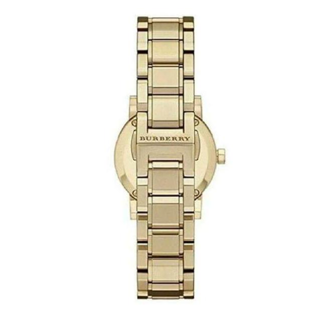 Burberry The City Gold Dial Gold Steel Strap Watch for Women - BU9234