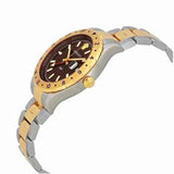 Versace Hellenyium Quartz Brown Dial Two Tone Steel Strap Watch For Men - V11040015