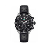 Tag Heuer Formula 1 Black Dial Black Leather Strap Watch for Men - CAZ1010.FT8024
