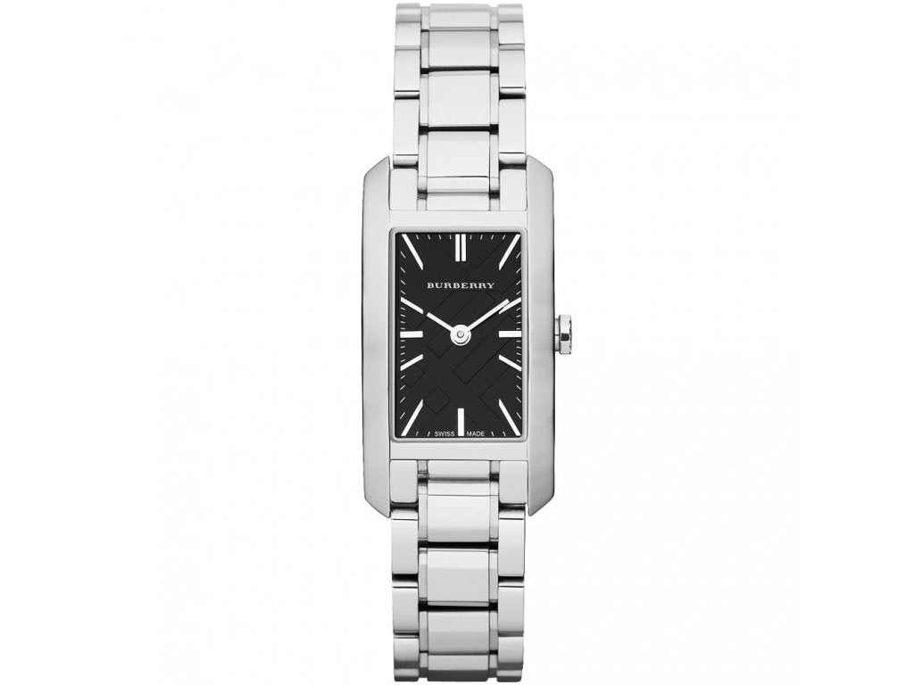 Burberry Heritage Black Dial Silver Stainless Steel Strap Watch for Women - BU9501