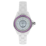 Chanel J12 Quartz Diamonds Mother of Pearl White Dial White Steel Strap Watch for Women - J12 H3243
