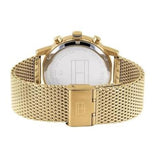 Tommy Hilfiger Kane White Dial Gold Mesh Bracelet Watch for Men - 1710403