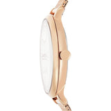 Fossil Jacqueline Mother of Pearl White Dial Gold Mesh Strap Watch for Women - ES4352