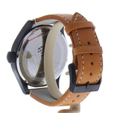 Hugo Boss Aeroliner Maxx Chronograph Black Dial Brown Leather Strap Watch For Men - 1513082