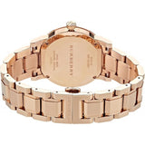 Burberry The City Diamonds Rose Gold Dial Rose Gold Steel Strap Watch for Women - BU9126