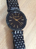 Michael Kors Darci Black Dial Black Steel Strap Watch for Women - MK3337