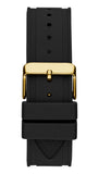 Guess Momentum Black Dial Black Rubber Strap Watch for Men - GW0263G1