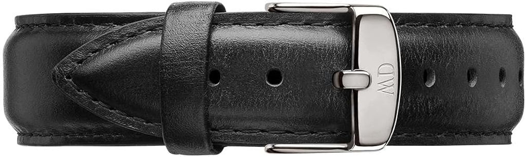 Daniel Wellington Classic Sheffield White Dial Black Leather Strap Watch For Men - DW00100020