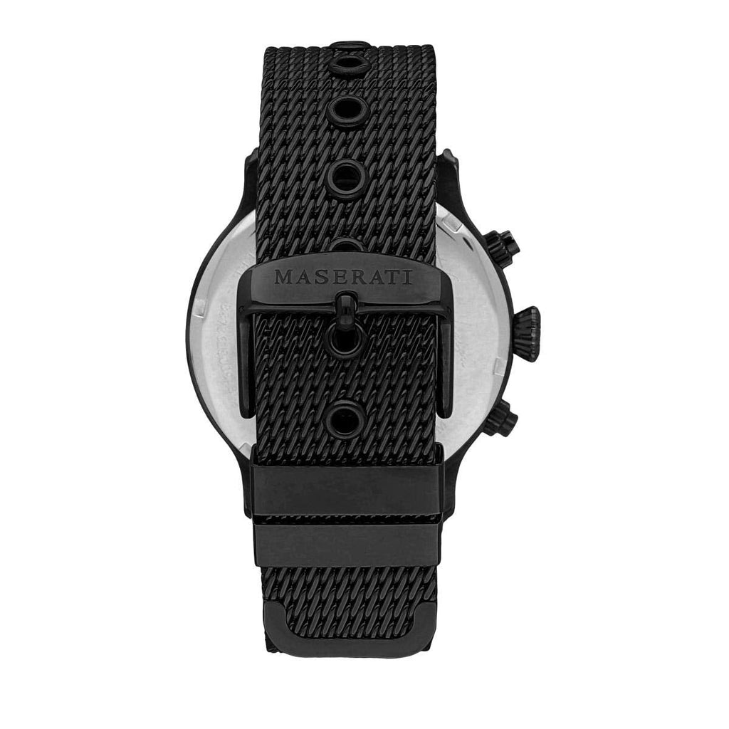 Maserati Epoca Black Edition Blue Dial Black Mesh Bracelet Watch For Men - R8873618008