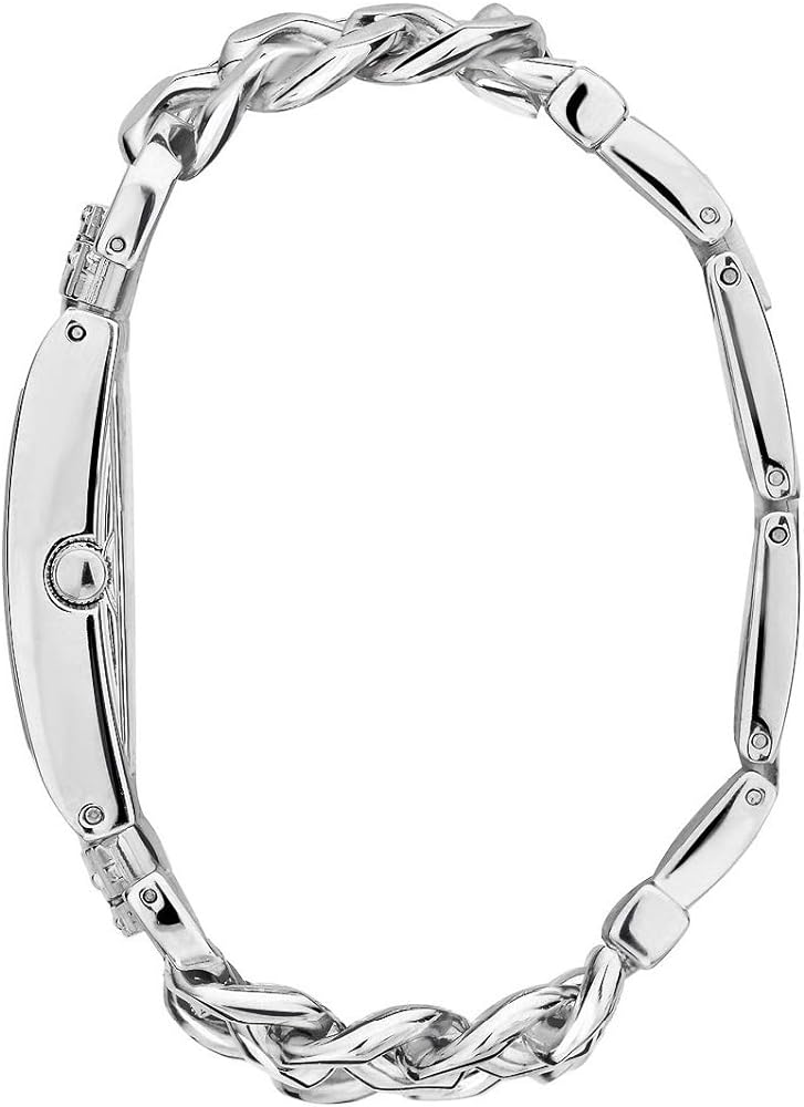 Guess Mod Heavy Metal Silver Dial Silver Steel Strap Watch For Women - W1117L1