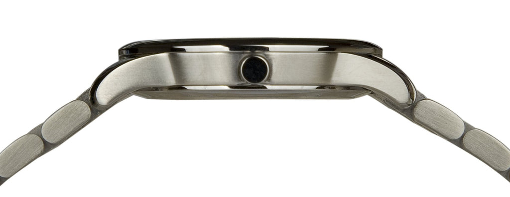 Movado Museum Classic Black Dial Silver Steel Strap Watch For Women - 0606505