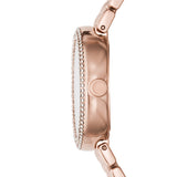 Emporio Armani Rosa Quartz Mother of Pearl White Dial Rose Gold Steel Strap Watch For Women - AR11355