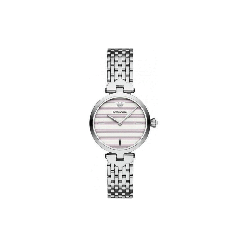 Emporio Armani Arianna Analog White Dial Silver Steel Strap Watch For Women - AR11195