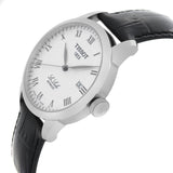 Tissot T Classic Le Locle Automatic Silver Dial Black Leather Strap Watch For Men - T41.1.423.33
