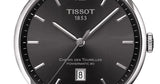 Tissot Chemin Des Tourelles Powermatic 80 Black Dial Black Leather Strap Watch For Men - T099.407.16.447.00