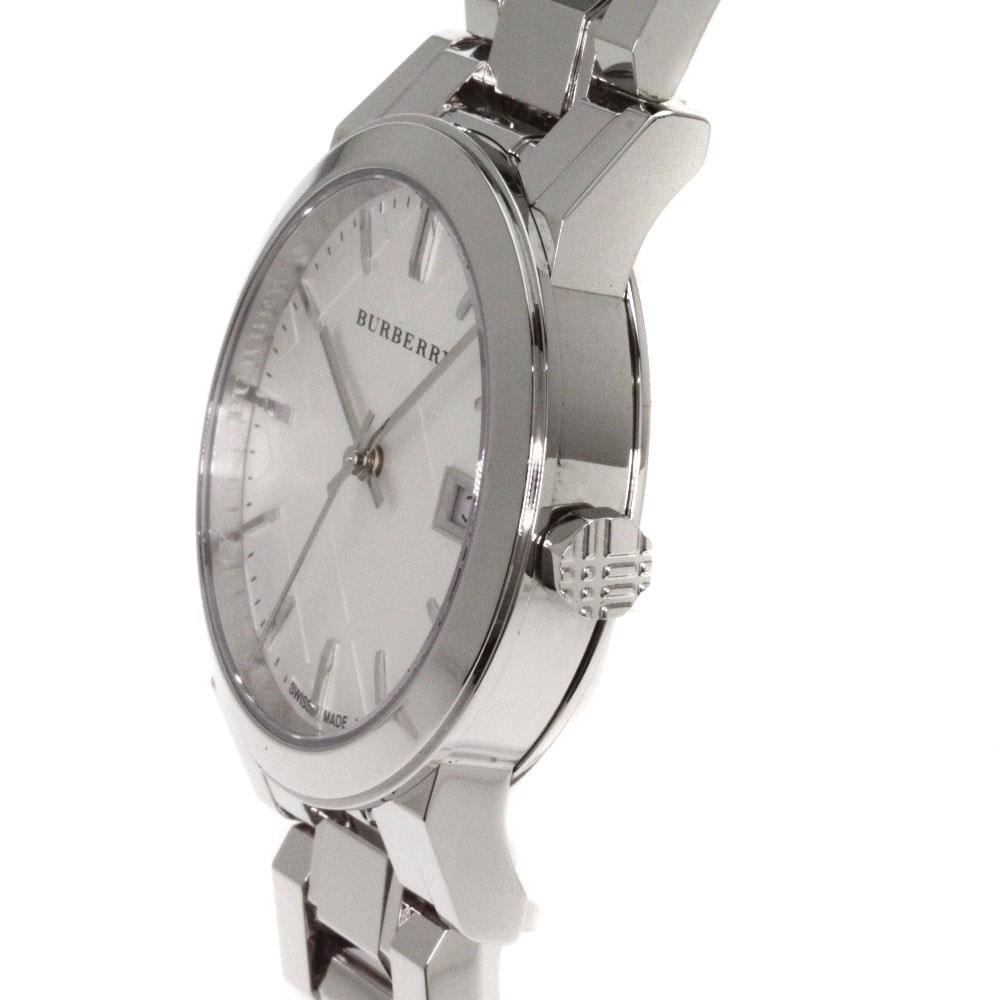 Burberry The City White Dial Silver Steel Strap Watch for Women - BU9100