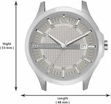 Armani Exchange Whitman Silver Dial Brown Leather Strap Watch For Men - AX2100