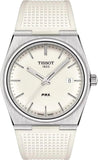 Tissot PRX 40 White Dial White Rubber Strap Watch For Men -  T137.410.17.011.00