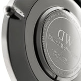 Daniel Wellington Classic Sheffield White Dial Black Leather Strap Watch For Men - DW00100020