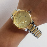 Burberry The Classic Gold Dial Two Tone Steel Strap Watch for Men - BU10011