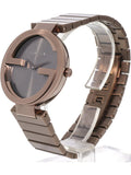 Gucci Interlocking G Quartz Brown Dial Brown Steel Strap Watch for Women -  YA133317