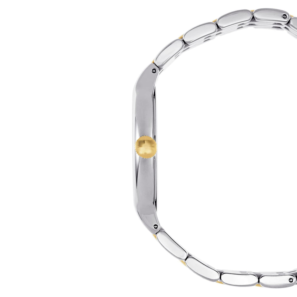 Movado Veturi Quartz Black Dial Two Tone Steel Strap Watch for Men - 0606932