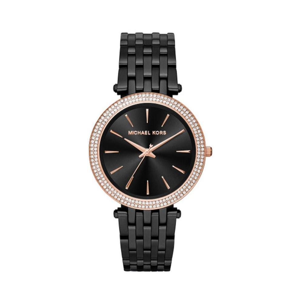 Michael Kors Darci Black Dial Black Steel Strap Watch for Women - MK3407