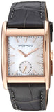 Movado Heritage Mother of Pearl White Dial Grey Leather Strap Watch For Women - 3650051