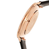 Emporio Armani Modern Slim Analog Silver Dial Brown Leather Strap Watch For Men - AR11163