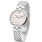 Emporio Armani Arianna Analog White Dial Silver Steel Strap Watch For Women - AR11195