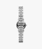Emporio Armani Gianni White Dial Silver Steel Strap Watch For Women - AR1763