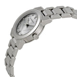 Burberry The City Silver Diamonds Dial Silver Steel Strap Watch for Women - BU9230