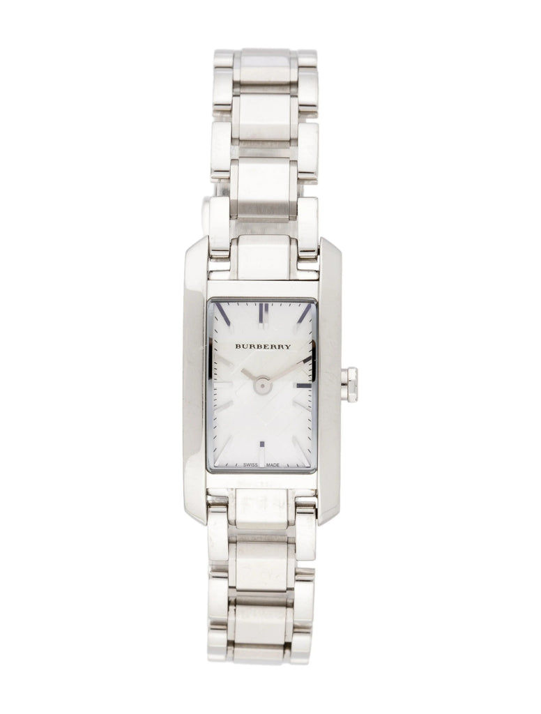 Burberry Heritage Quartz White Dial Silver Steel Strap Watch For Women - BU9600