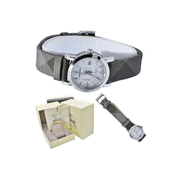 Burberry The City Silver Dial Multicolored Leather Strap Watch for Women - BU1873