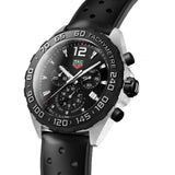 Tag Heuer Formula 1 Black Dial Black Leather Strap Watch for Men - CAZ1010.FT8024