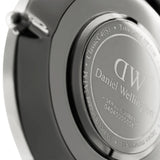 Daniel Wellington Classic Sheffield White Dial Black Leather Strap Watch For Women - DW00100053