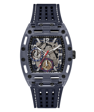 Guess Phoenix Chronograph Black Dial Black Rubber Strap Watch for Men - GW0499G1