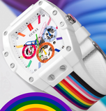 Guess Phoenix Analog White Dial White Silicone Strap Watch for Men - GW0720G1