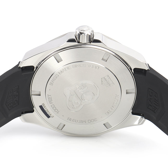 Tag Heuer Aquaracer Calibre 5 Automatic Black Dial Black Rubber Strap Watch for Men - WAY201A.FT6142