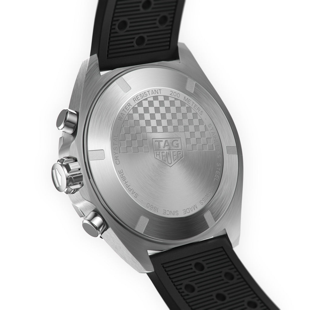 Tag Heuer Formula 1 Chronograph Black Dial Black Rubber Strap Watch for Men - CAZ101AC.FT8024