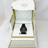 Versace Univers Quartz Black Dial Black Steel Strap Watch for Men - VEBK00618