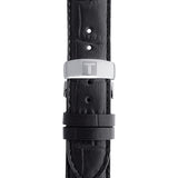 Tissot T Classic Le Locle Automatic Black Dial Black Leather Strap Watch For Men - T41.1.423.53