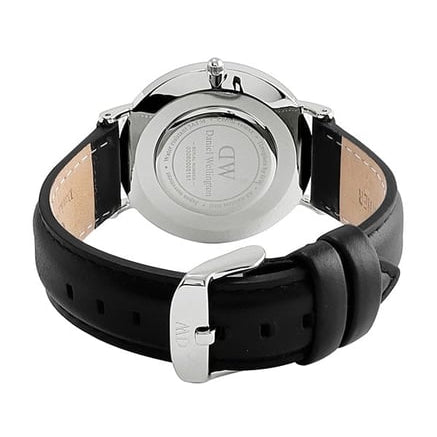 Daniel Wellington Classic Sheffield Black Dial Black Leather Strap Watch For Men - DW00100133