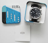 Fossil Nate Chronograph Black Dial Black Leather Strap Watch for Men - JR1436