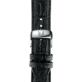 Tissot T Classic Tradition Quartz Black Dial Black Leather Strap Watch For Men - T063.610.16.058.00