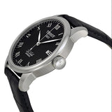 Tissot T Classic Le Locle Automatic Black Dial Black Leather Strap Watch For Men - T41.1.423.53