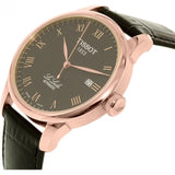 Tissot T Classic Le Locle Automatic Black Dial Black Leather Strap Watch For Men - T41.5.423.53